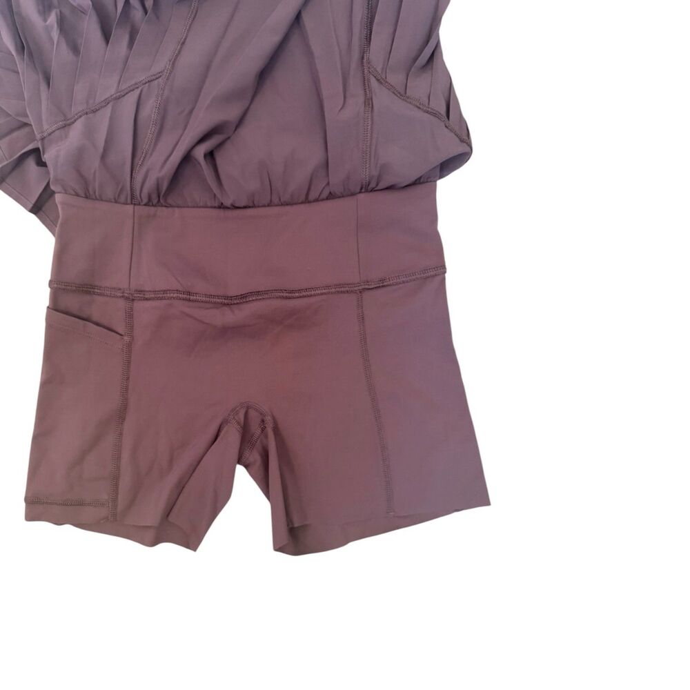 NWT Spanx The Get Moving Pleated Active Skort Dark Fig Purple Women’s Size Small - Picture 6 of 8
